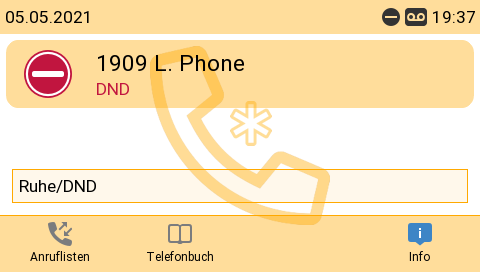 Anrufschutz aktiv